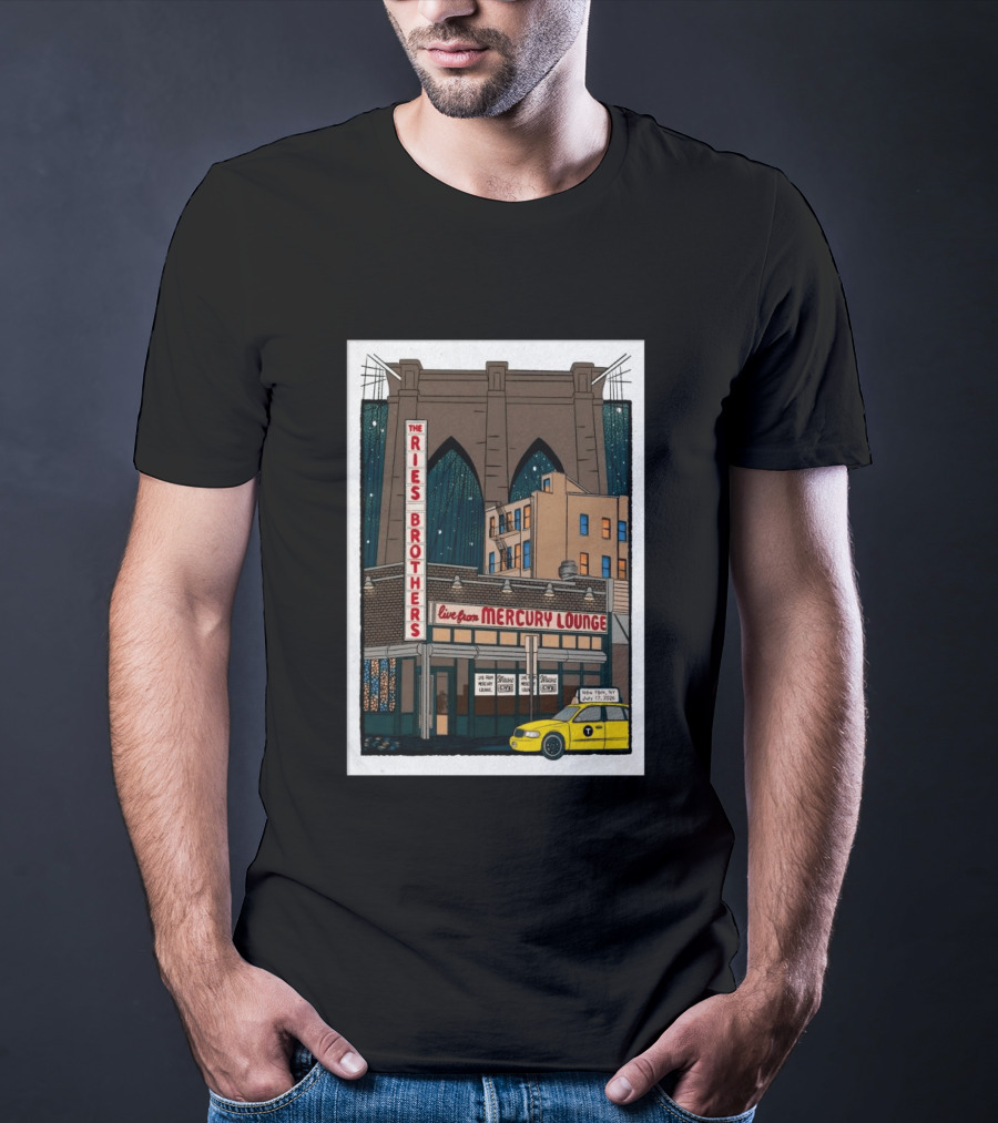 The Ries Brothers Live Mercury Lounge NYC Jul 17 2026 Brooklyn Bridge T-Shirt