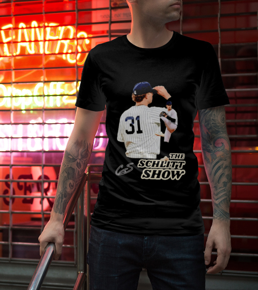 The Schlitt Show No 31 Baseball Player Jersey Pinstripes T-Shirt