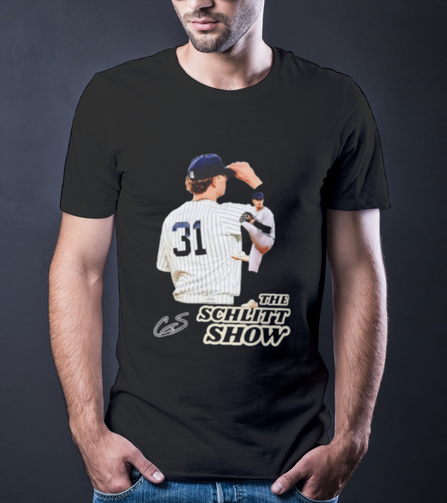 The Schlitt Show No 31 Baseball Player Jersey Pinstripes T-Shirt