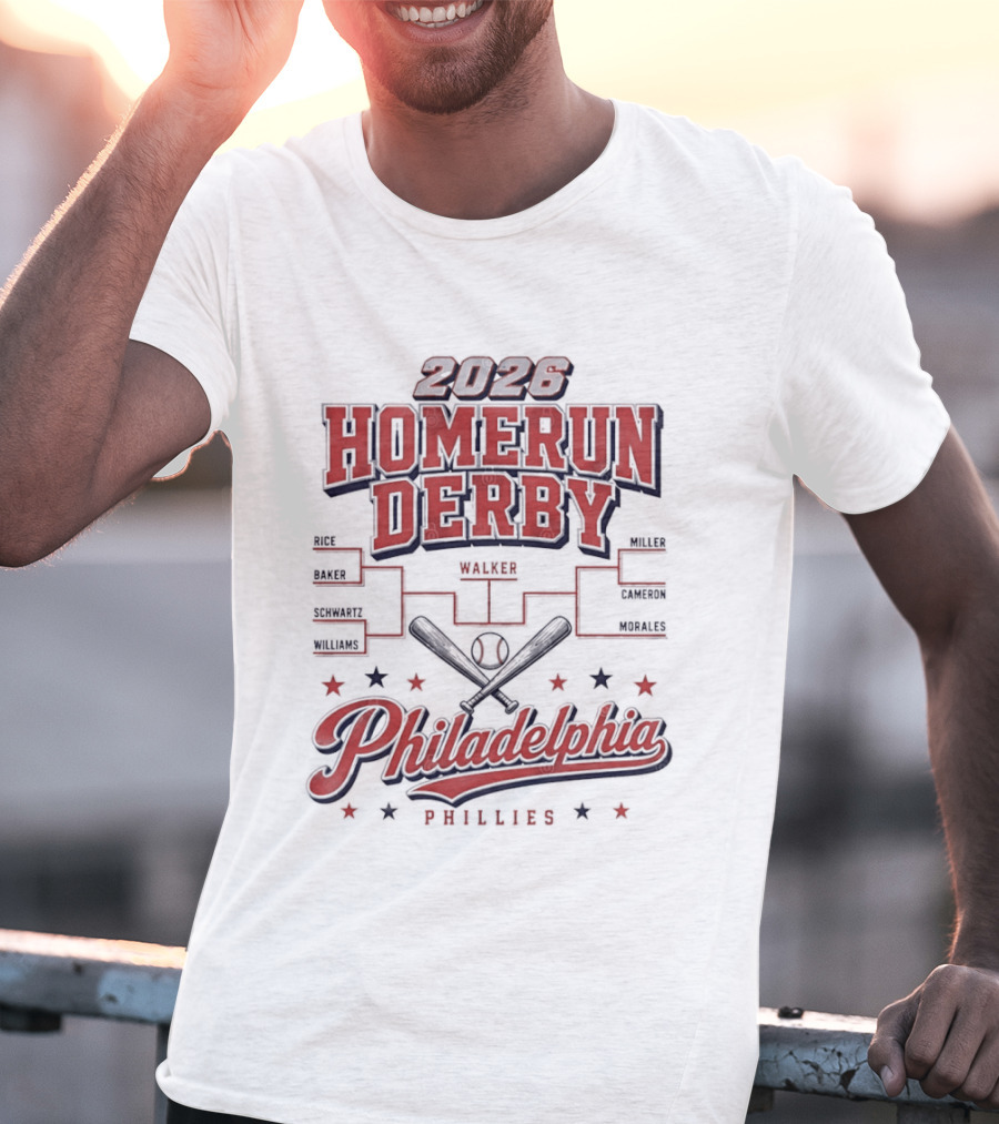 2026 Homerun Derby Philadelphia Phillies Tournament T-Shirt