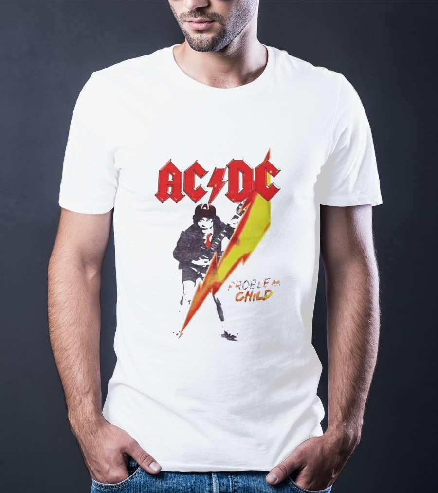 ACDC Pwr Up Problem Child Tour 2026 Lightning Bolt T-Shirt