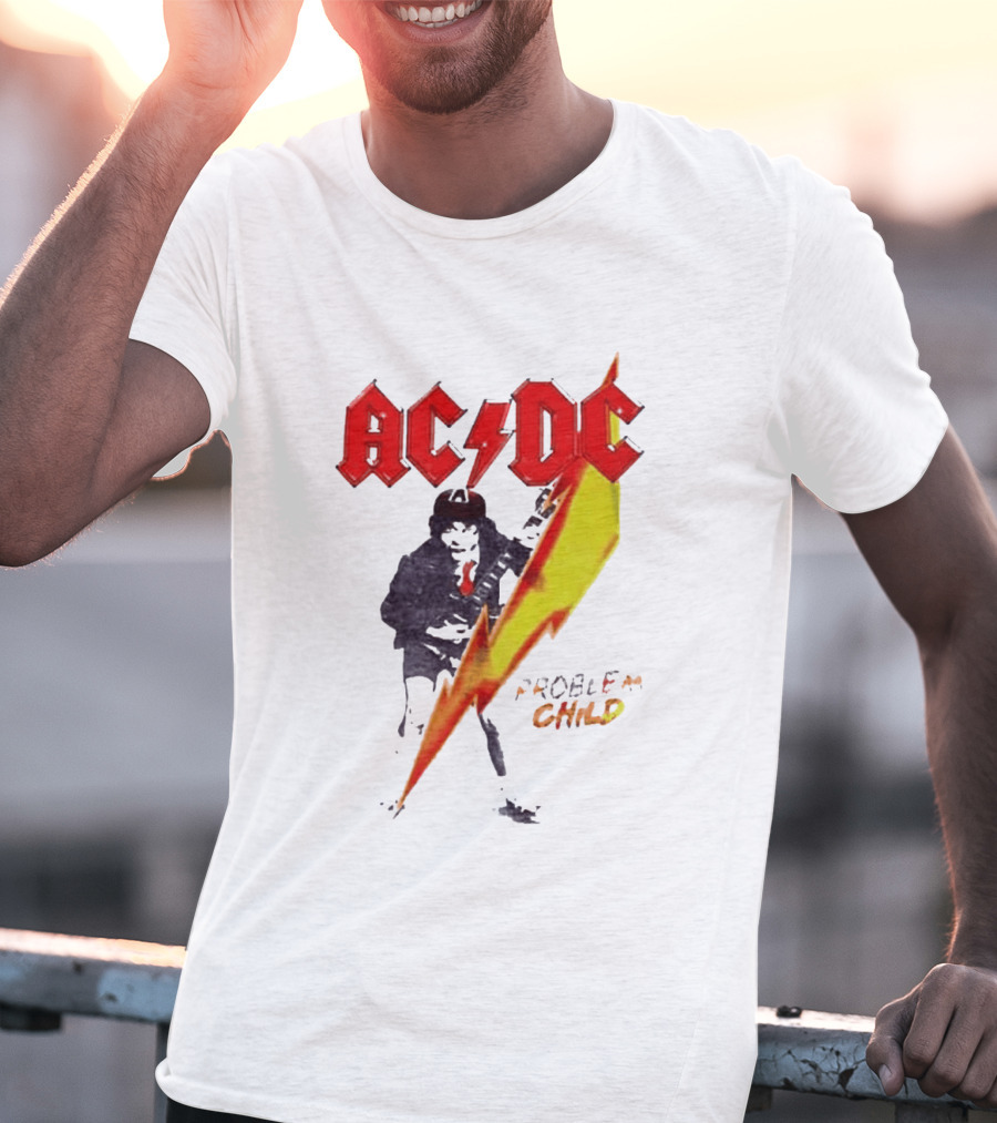 ACDC Pwr Up Problem Child Tour 2026 Lightning Bolt T-Shirt