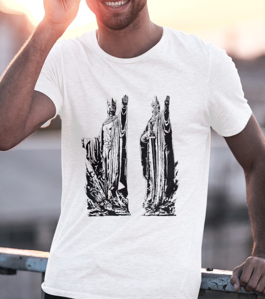Argonath The Lord Of The Rings JRR Tolkien Iconic Monument Guardians T-Shirt