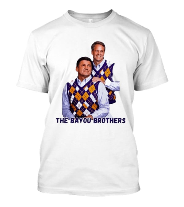 Ed Orgeron Lane Kiffin LSU Tigers The Bayou Brothers Sweater Vest T-Shirt