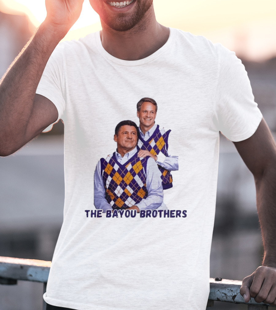 Ed Orgeron Lane Kiffin LSU Tigers The Bayou Brothers Sweater Vest T-Shirt