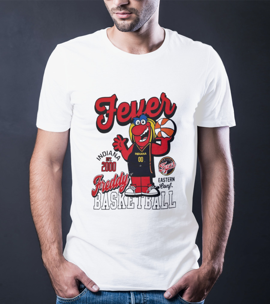 Freddy Indiana Fever Basketball Est 2000 Eastern Conf T-Shirt