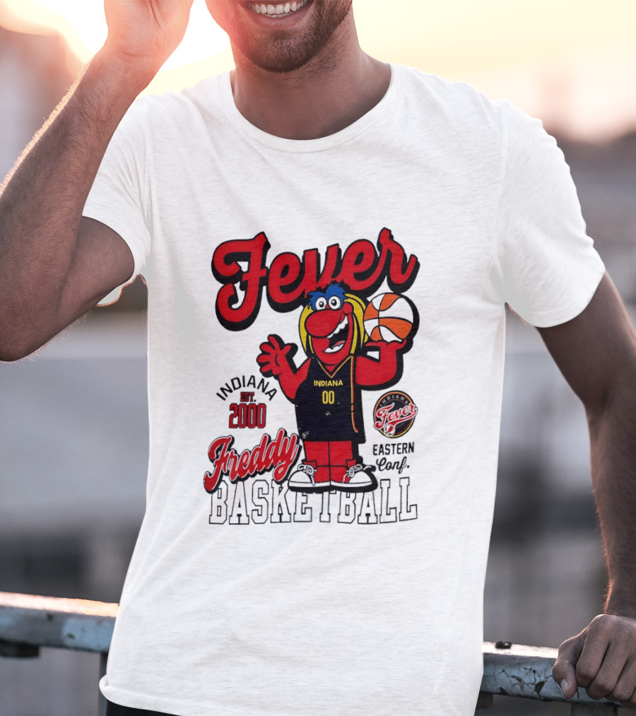 Freddy Indiana Fever Basketball Est 2000 Eastern Conf T-Shirt