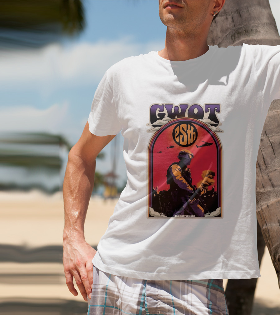 GWOT 25th Anniversary Soldier Helicopters Gruntstyle.com T-Shirt