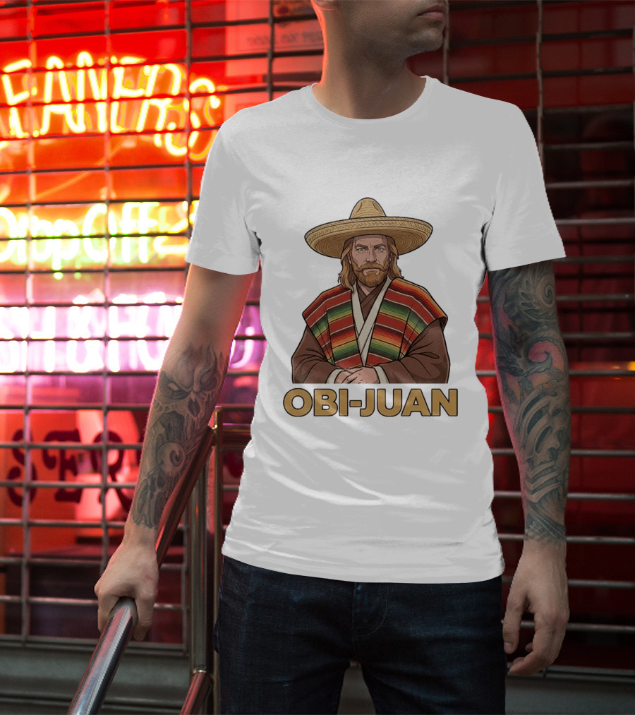 Obi Juan Sombrero Hat Poncho Mexican Star Wars T-Shirt