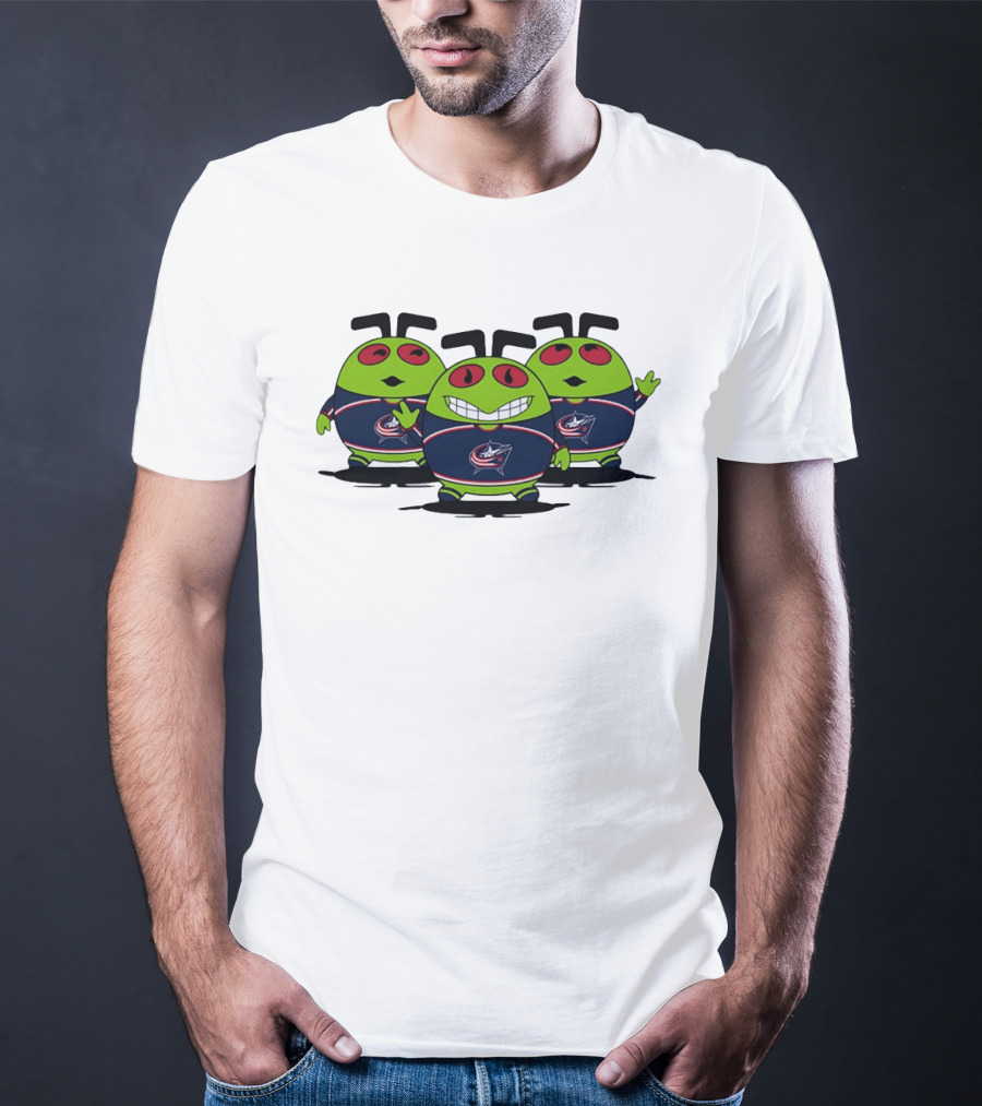 Columbus Blue Jackets Alien Trio NHL Hockey T-Shirt