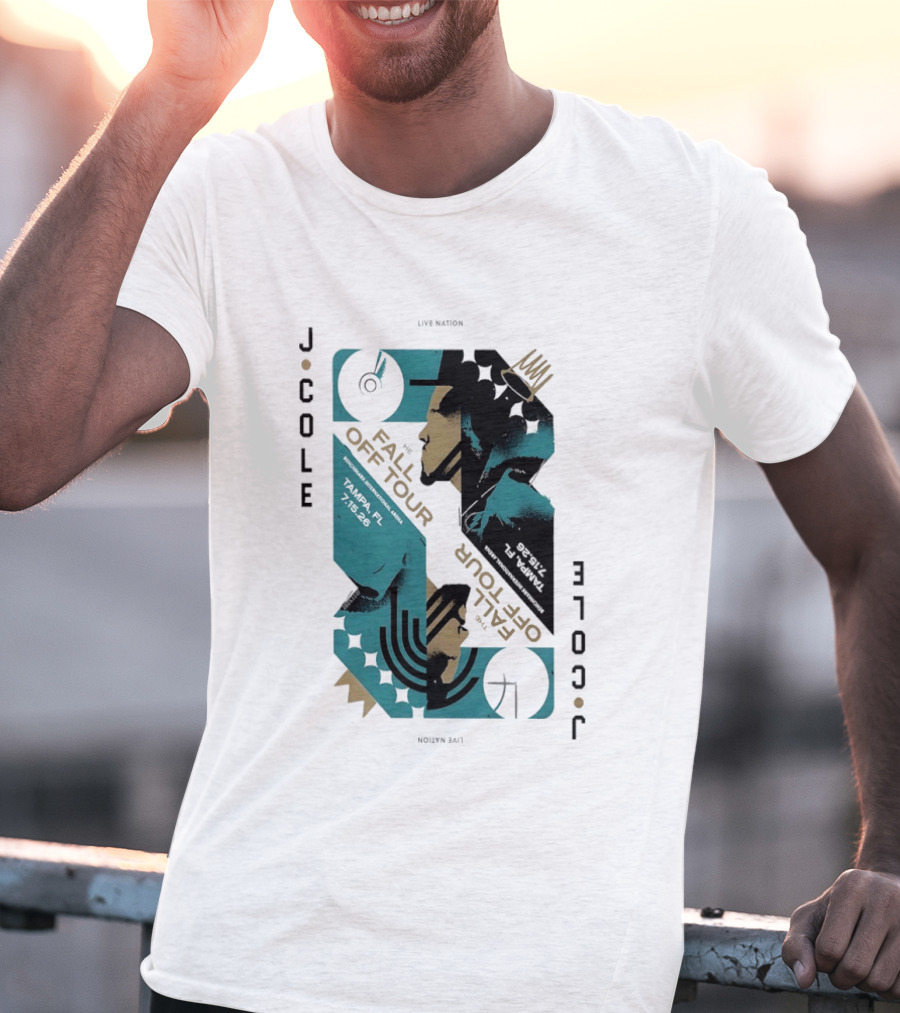 J Cole Live Nation The Fall Off Tour Tampa 2026 T-Shirt