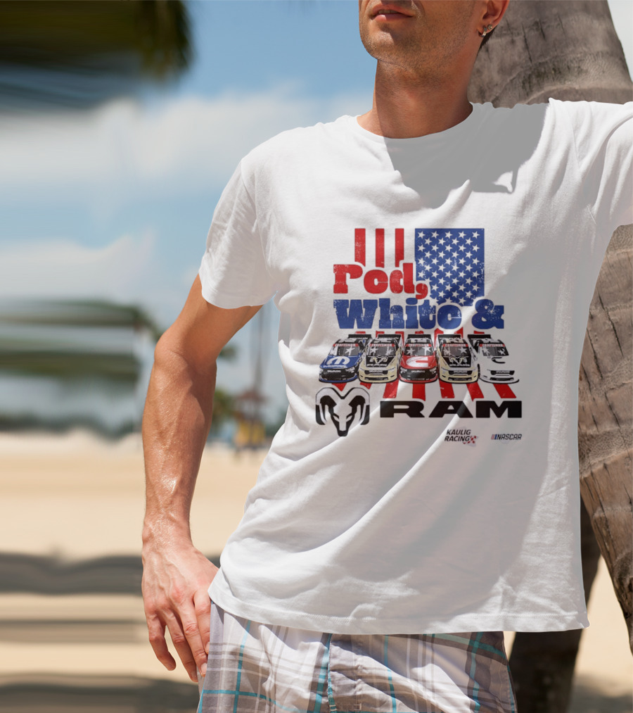 Red White RAM NASCAR Kaulig Racing Mopar Craftsman T-Shirt