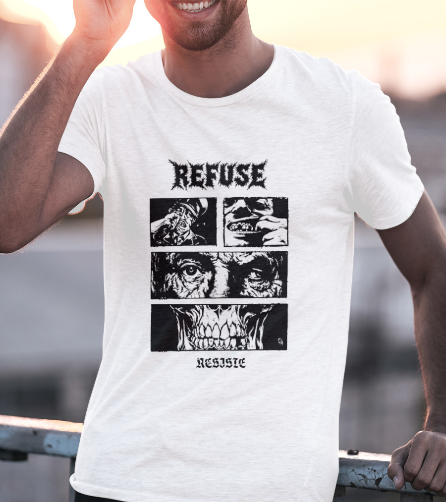 Refuse Resiste Hardcore Punk Political T-Shirt