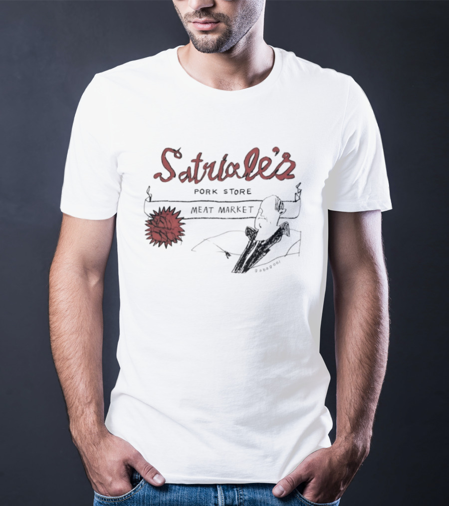 Satriale's Pork Store Meat Market Gabagool Drawing T-Shirt