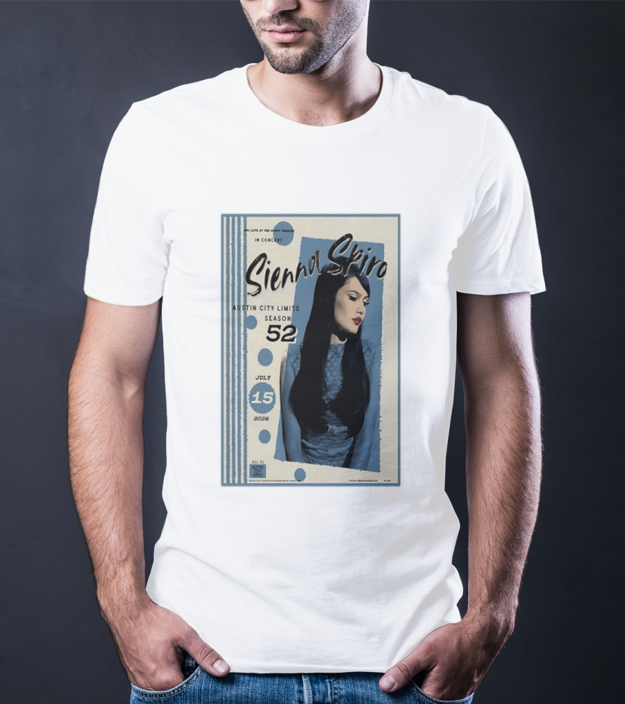 Sienna Spiro Live At The Roxy Theatre Austin City Limits Season 52 July 15 2026 T-Shirt