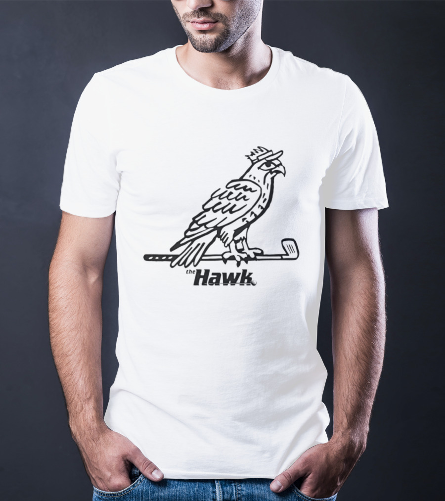 Hawk Golf Bird With Club T-Shirt