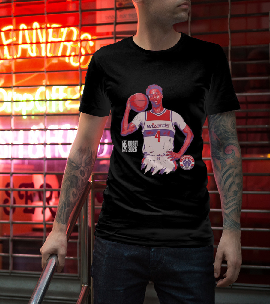 AJ Dybantsa Washington Wizards NBA Draft 2026 Basketball Fan T-Shirt