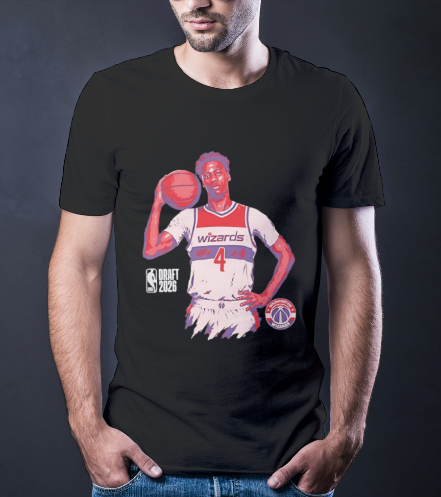 AJ Dybantsa Washington Wizards NBA Draft 2026 Basketball Fan T-Shirt