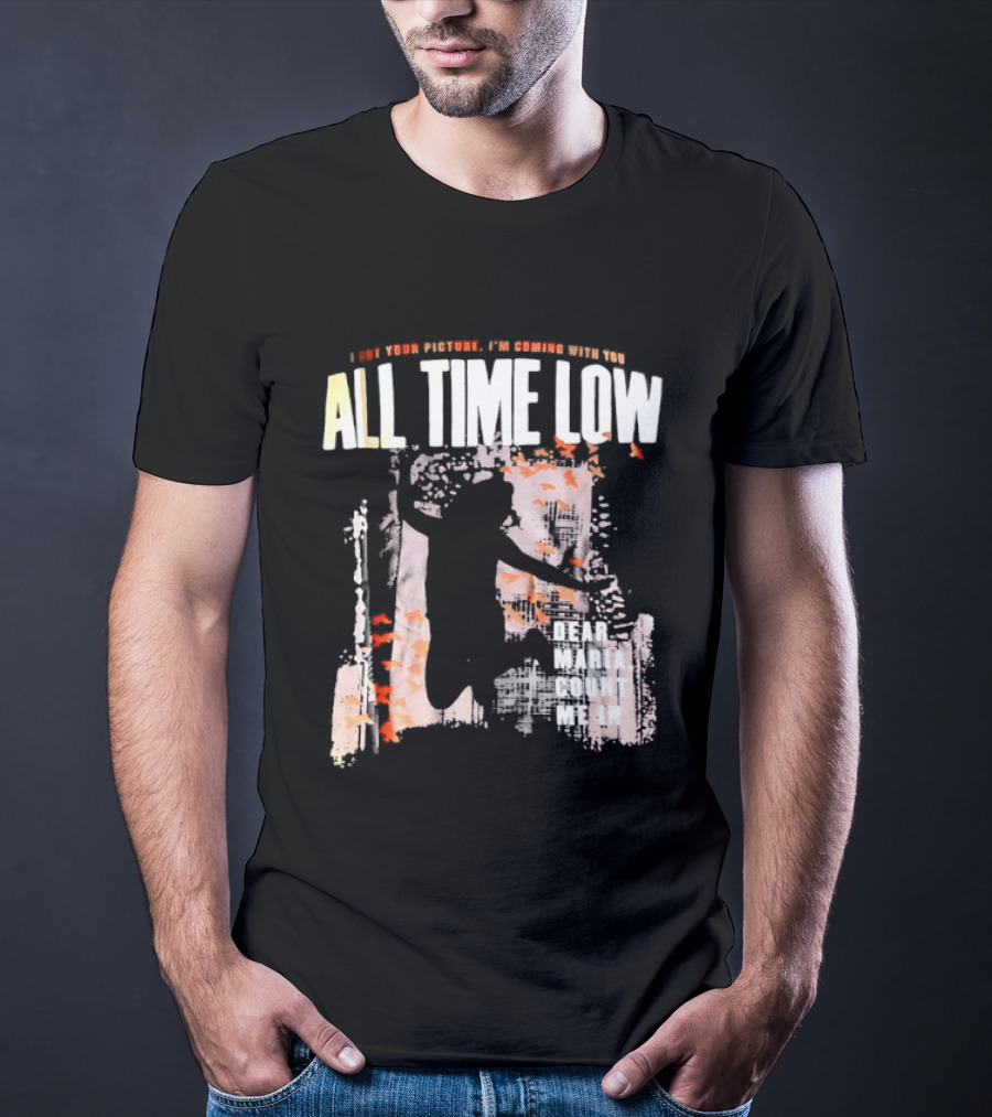 All Time Low I Got Your Picture Dear Maria Count Me In Butterfly Aesthetic T-Shirt