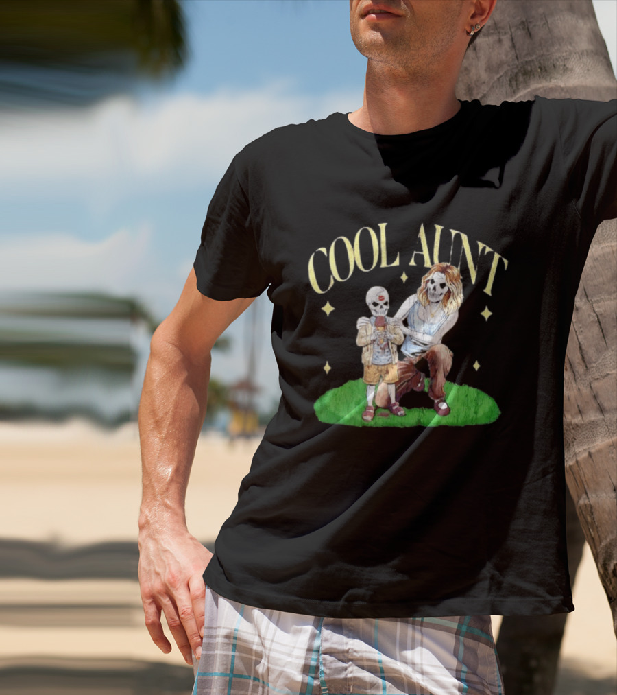 Cool Aunt Skeleton Family Halloween Fun T-Shirt