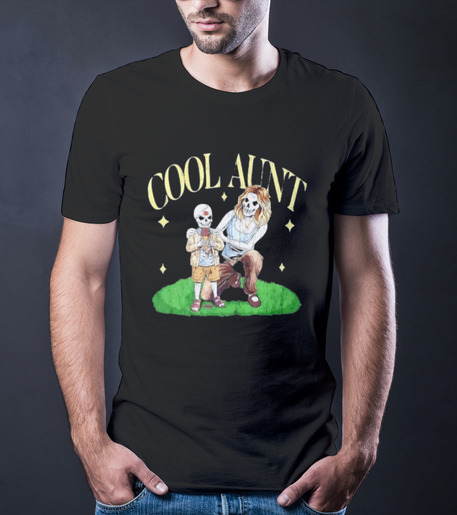 Cool Aunt Skeleton Family Halloween Fun T-Shirt