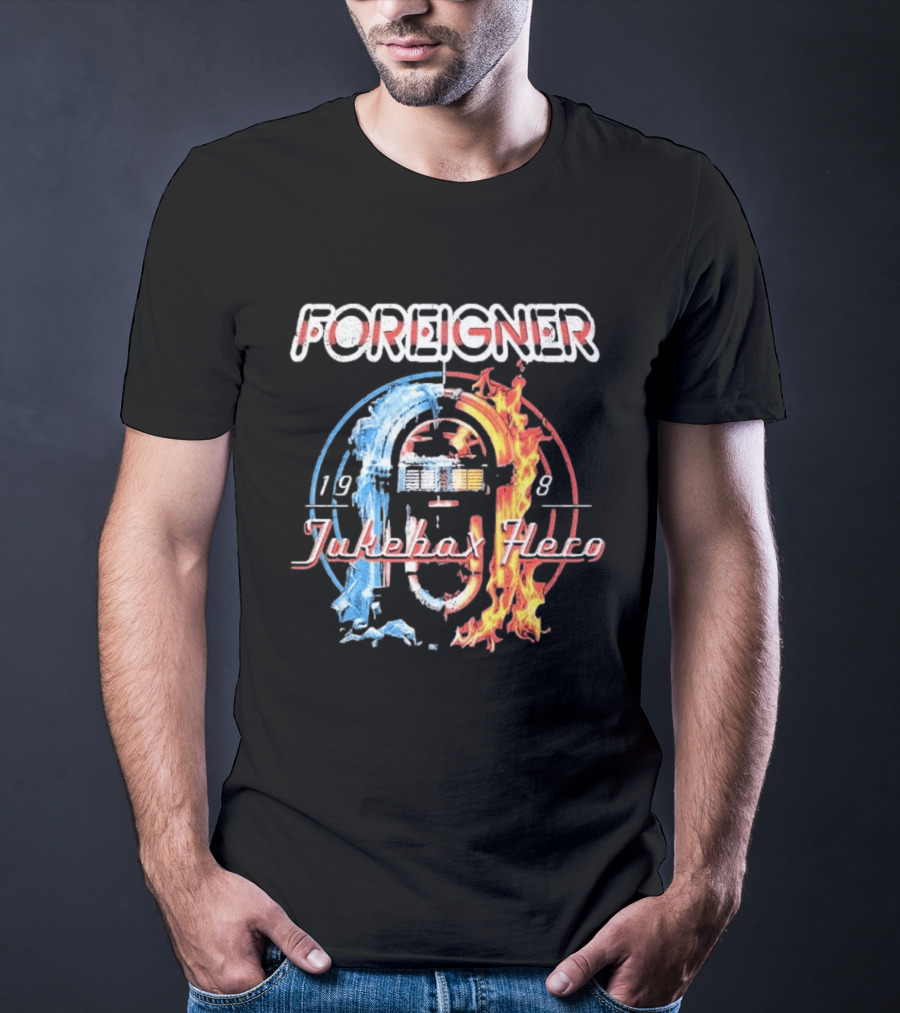 Foreigner Jukebox Hero 1981 Fire And Ice T-Shirt