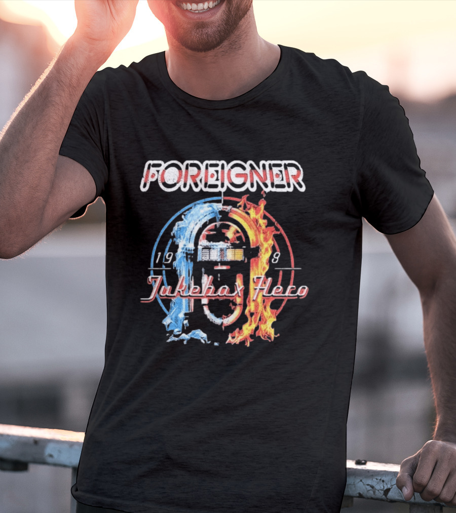 Foreigner Jukebox Hero 1981 Fire And Ice T-Shirt