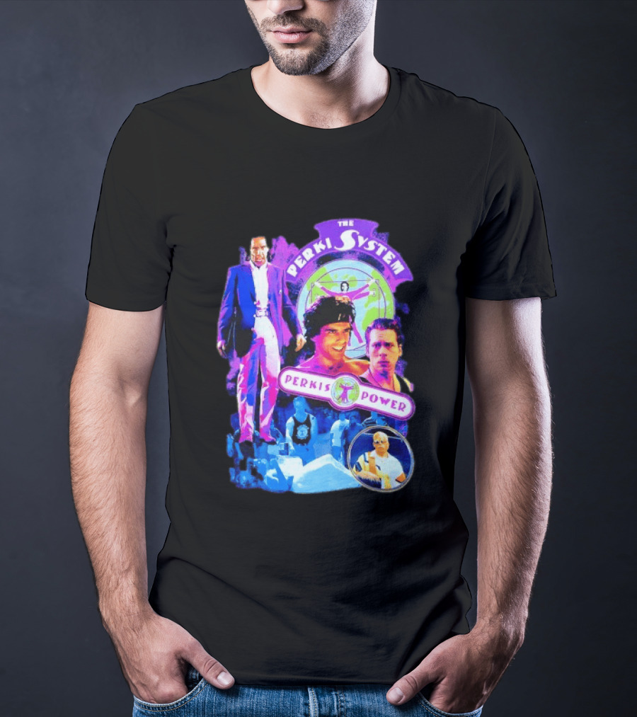 Ben Stiller The Perkis System Perkis Power Heavyweights Movie 90s Throwback T-Shirt