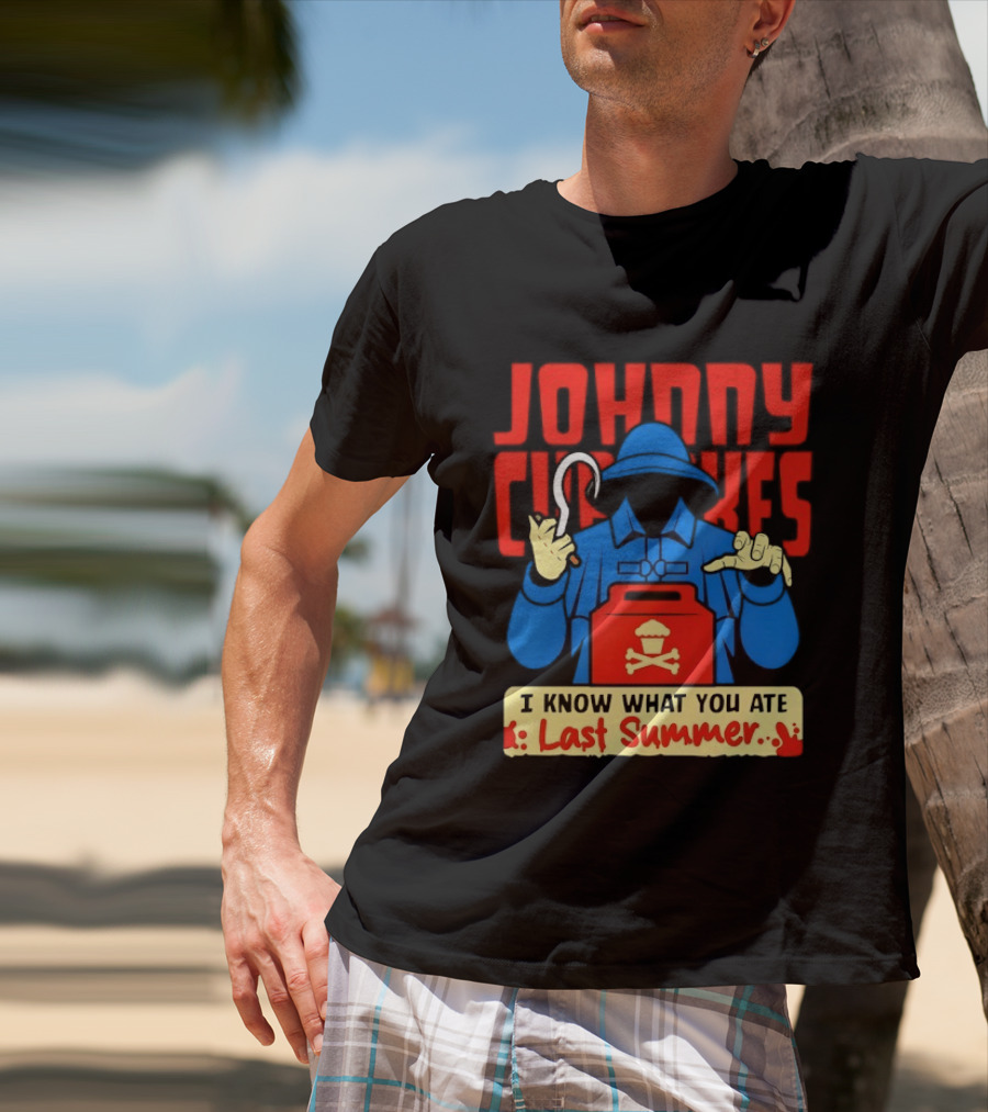 Johnny Cupcakes I Know What You Ate Last Summer Fisherman Cupcake Crossbones T-Shirt