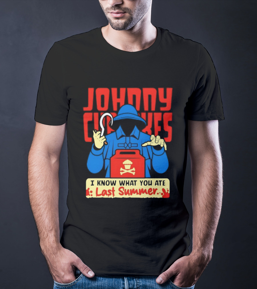 Johnny Cupcakes I Know What You Ate Last Summer Fisherman Cupcake Crossbones T-Shirt