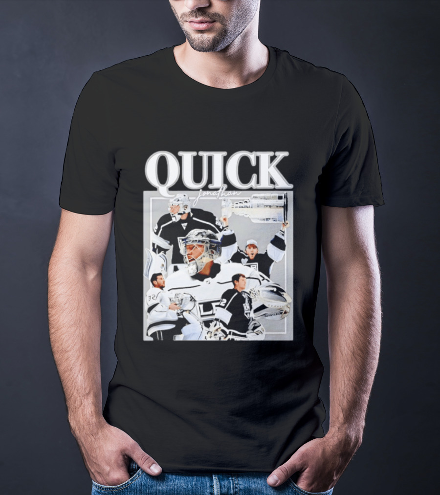 Quick Jonathan Los Angeles Kings Stanley Cup Victory Montage T-Shirt