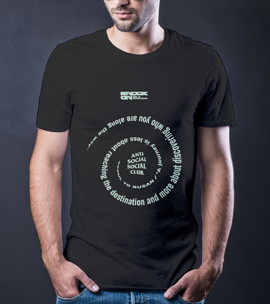 Knock On Vol 2 Anti Social Social Club Busan Journey Discovery T-Shirt