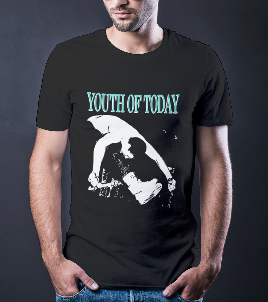Youth Of Today Physically Strong Morally Straight Positive Youth 2 Sided Band Merch T-Shirt