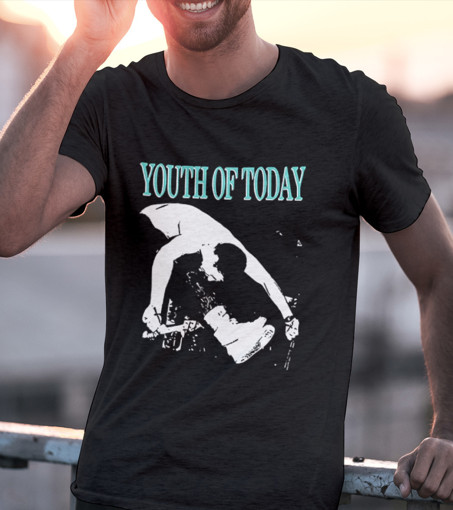 Youth Of Today Physically Strong Morally Straight Positive Youth 2 Sided Band Merch T-Shirt