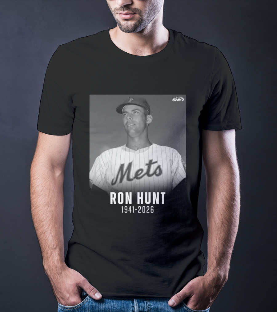 Ron Hunt 1941 2026 Mets SNY Memoriam T-Shirt