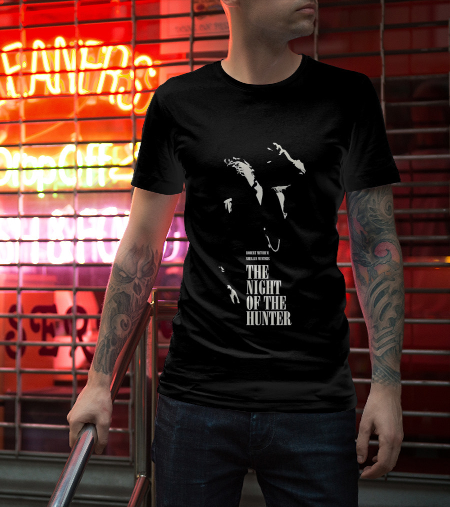 Robert Mitchum Shelley Winters The Night Of The Hunter Classic Cinematic T-Shirt