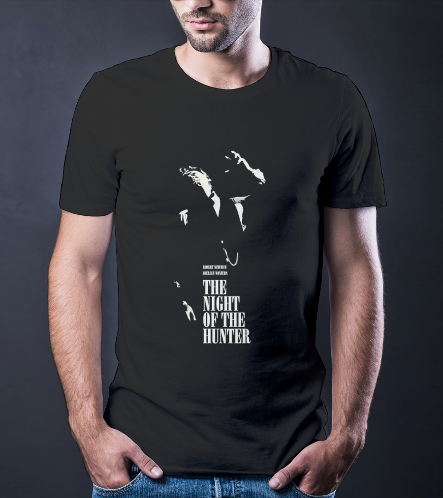 Robert Mitchum Shelley Winters The Night Of The Hunter Classic Cinematic T-Shirt
