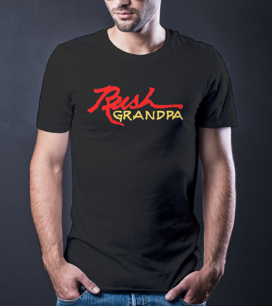 Rush Grandpa Rock Music Grandfather Band Fans T-Shirt