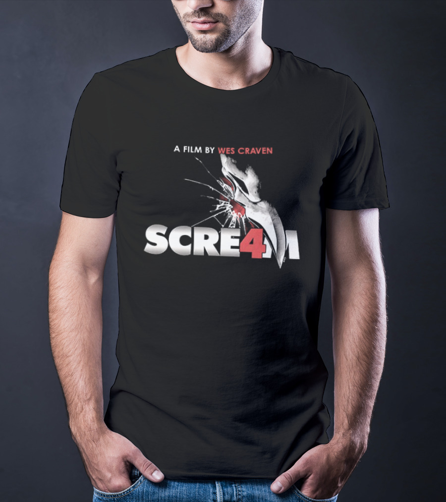 A Film By Wes Craven Scream 4 New Decade New Rules T-Shirt