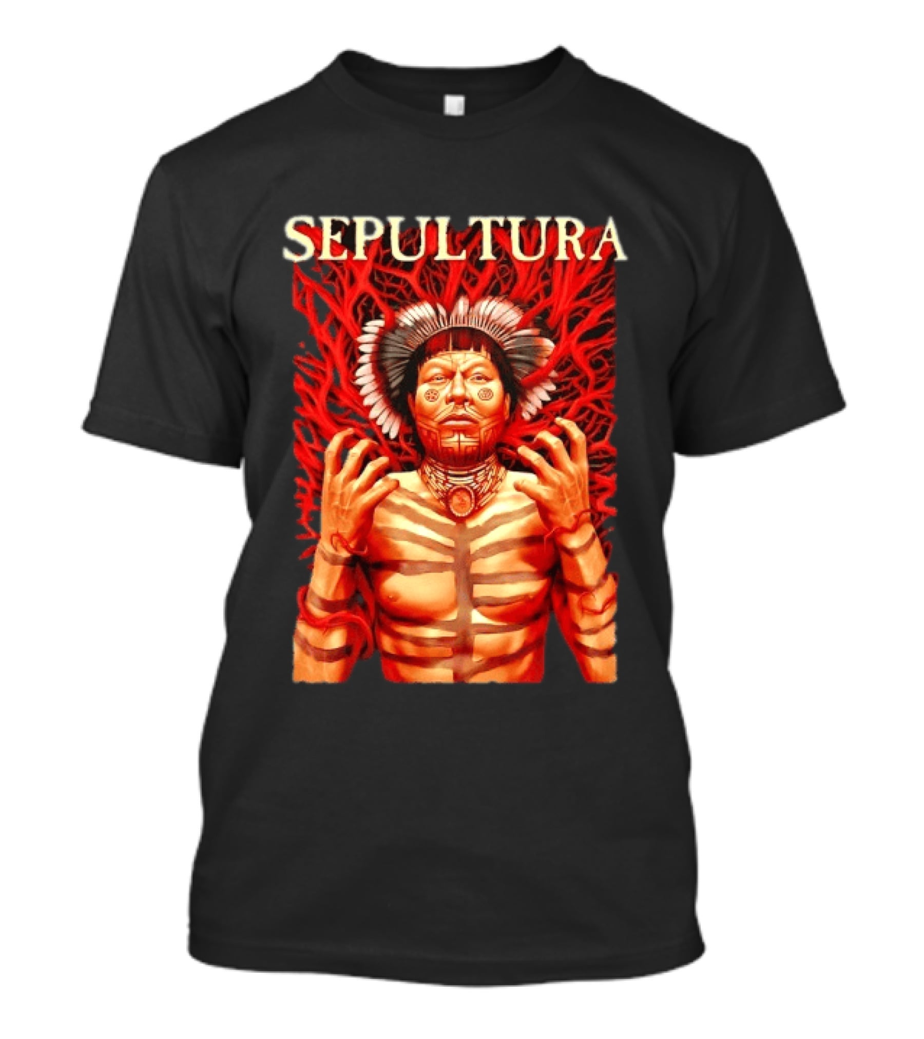 Sepultura Heavy Metal Roots Indigenous T-Shirt