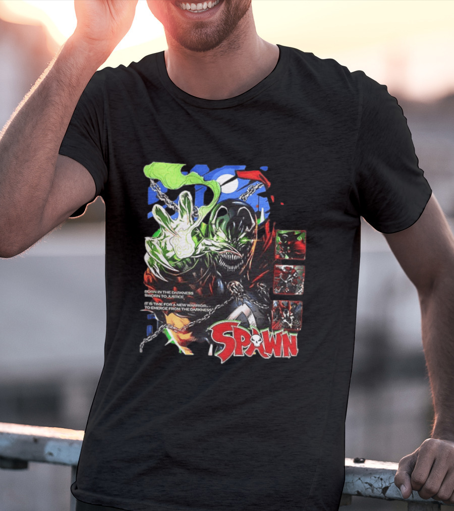 Spawn Born In The Darkness Sworn To Justice New Warrior Emerges T-Shirt