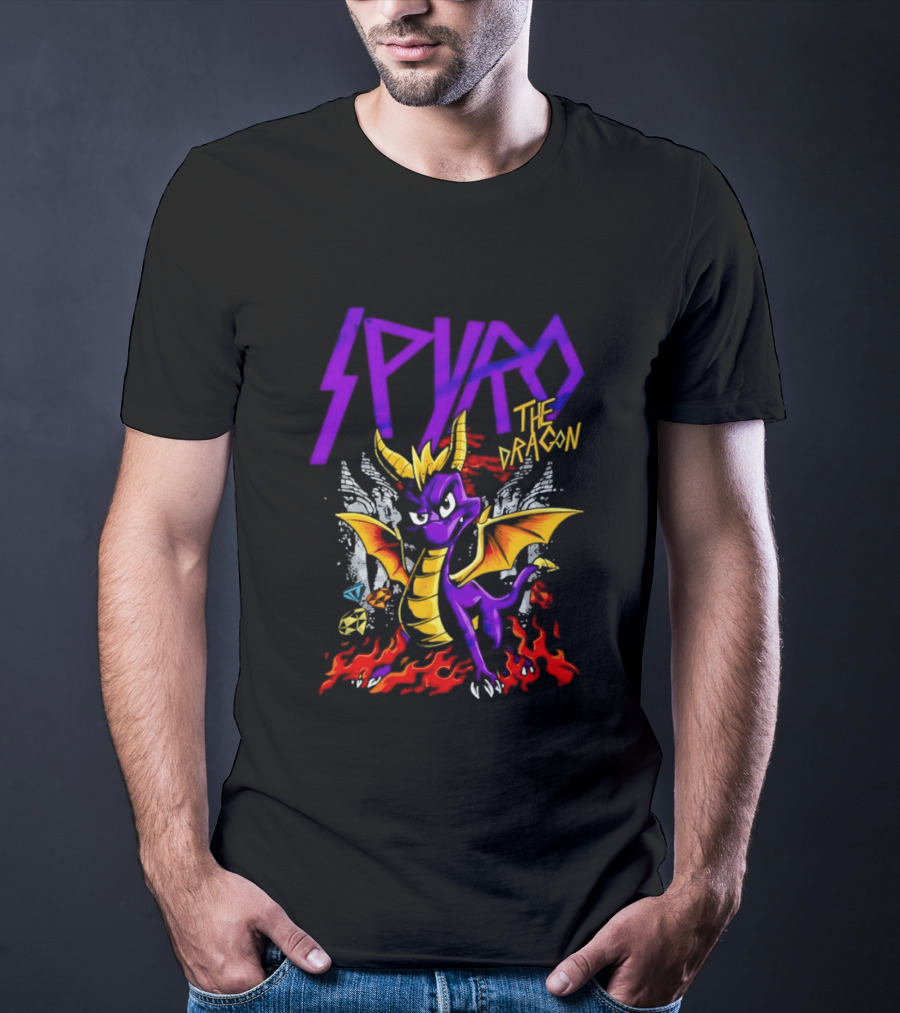 Spyro The Dragon Purple Fire Adventure T-Shirt