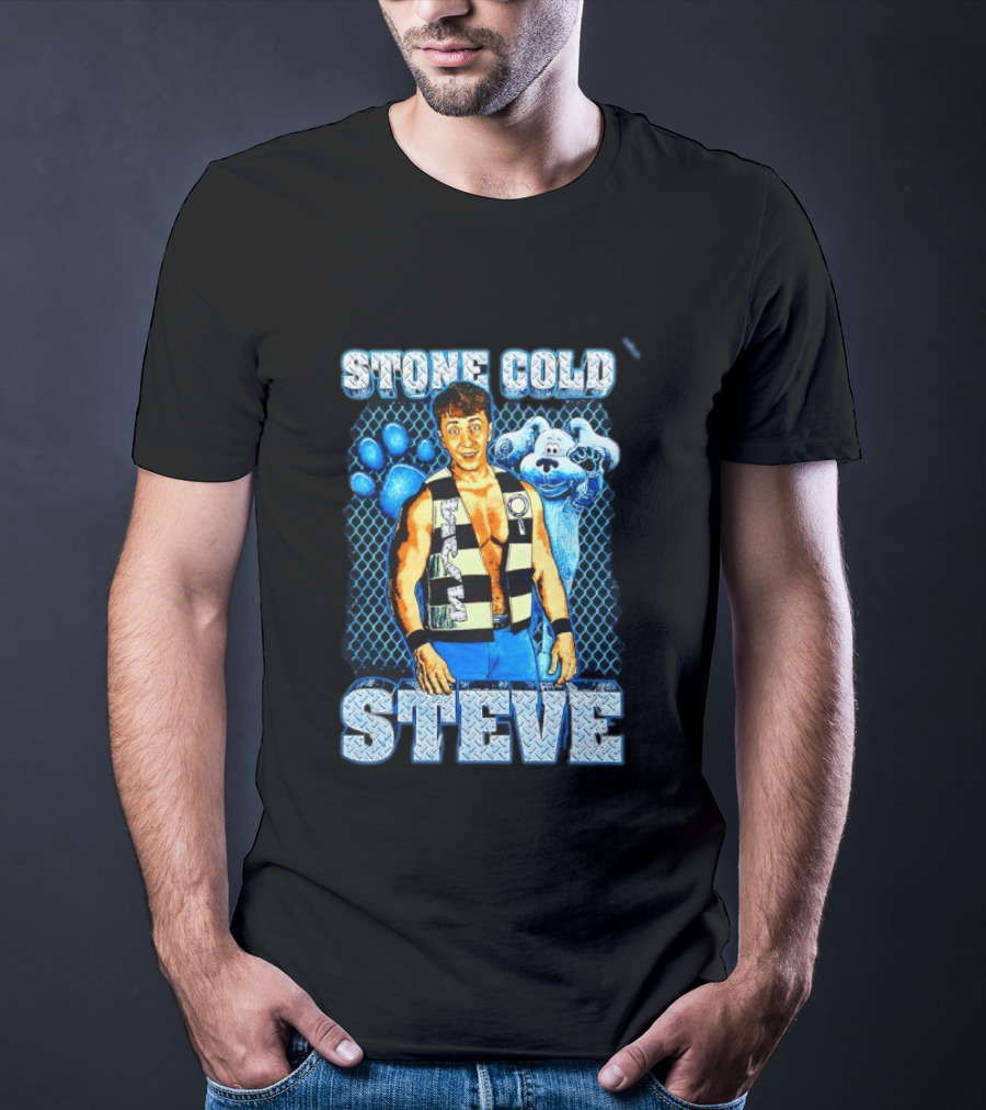 Stone Cold Steve Austin Blue Clues Mashup T-Shirt