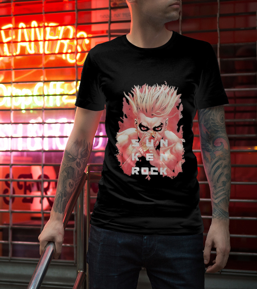 Sun Ken Rock Ken Kitano Manga Boichi Anime Intense Look T-Shirt