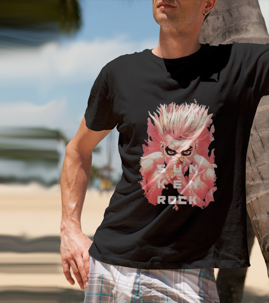 Sun Ken Rock Ken Kitano Manga Boichi Anime Intense Look T-Shirt