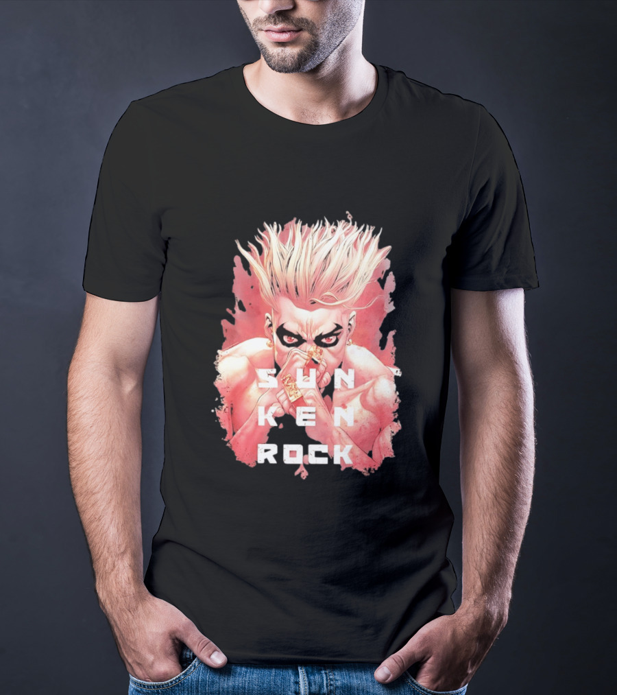 Sun Ken Rock Ken Kitano Manga Boichi Anime Intense Look T-Shirt