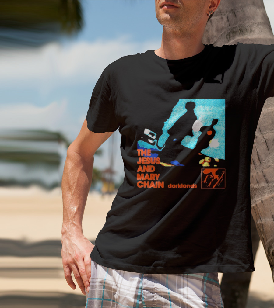 The Jesus And Mary Chain Darklands Alternative Rock Blue Black T-Shirt