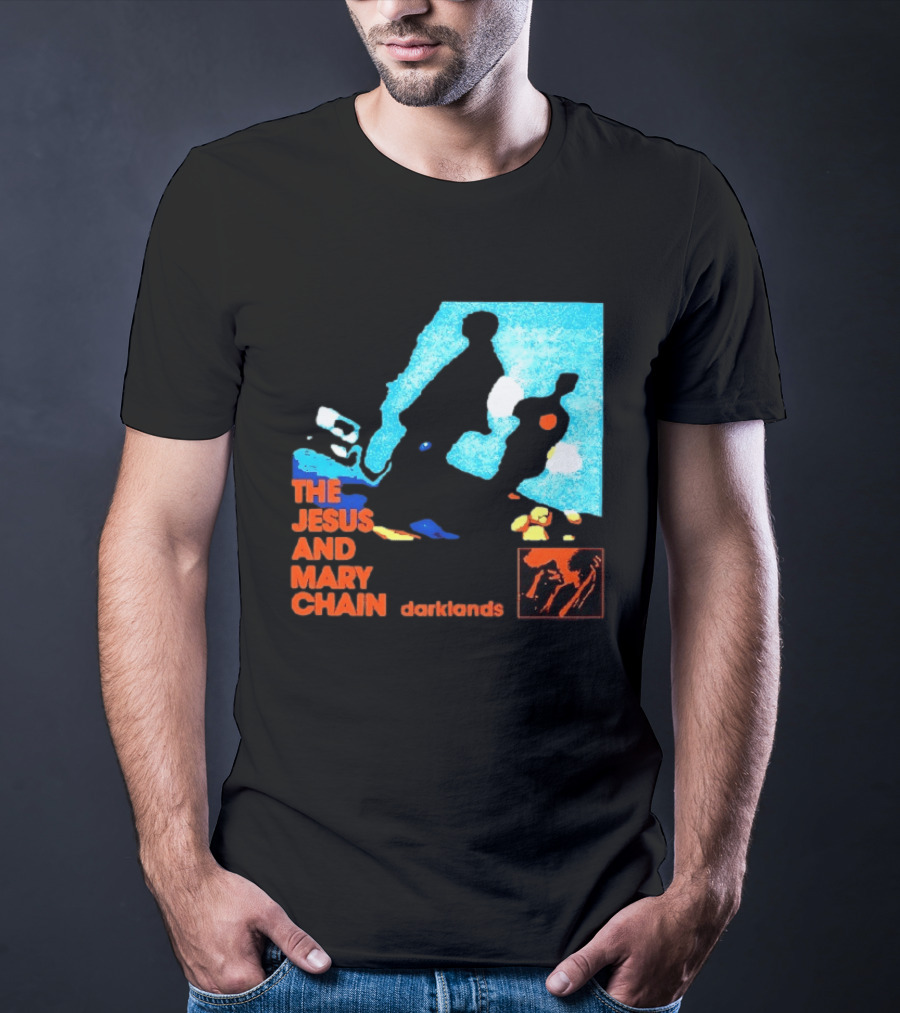 The Jesus And Mary Chain Darklands Alternative Rock Blue Black T-Shirt