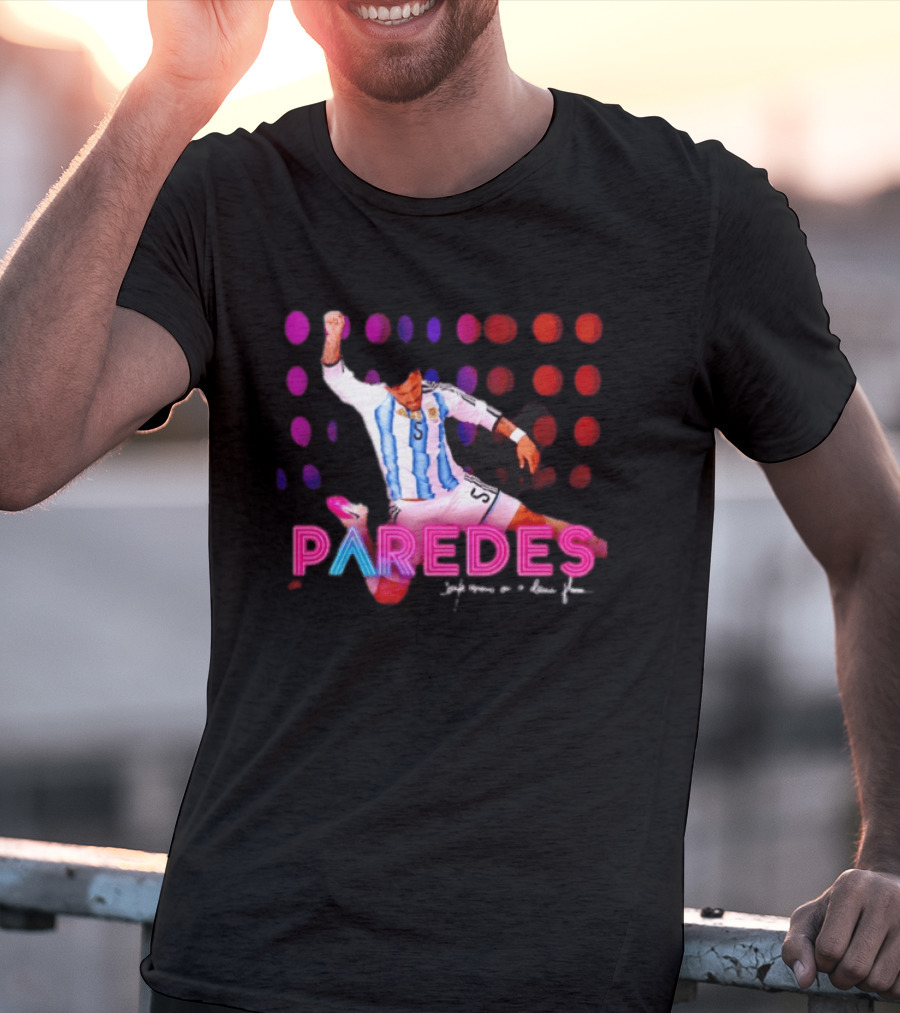Paredes Argentina National Team Confessions On A Dance Floor Football Soccer T-Shirt
