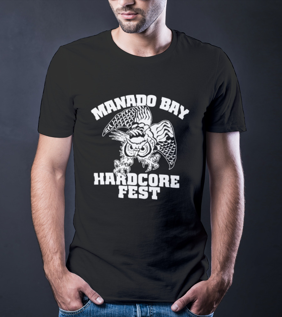 Manado Bay Hardcore Fest Mystique Humanoid 406 Fistful Threats Braver Bells Of War Two Sided T-Shirt